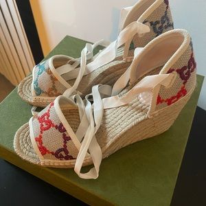 GUCCI colorful espadrilles